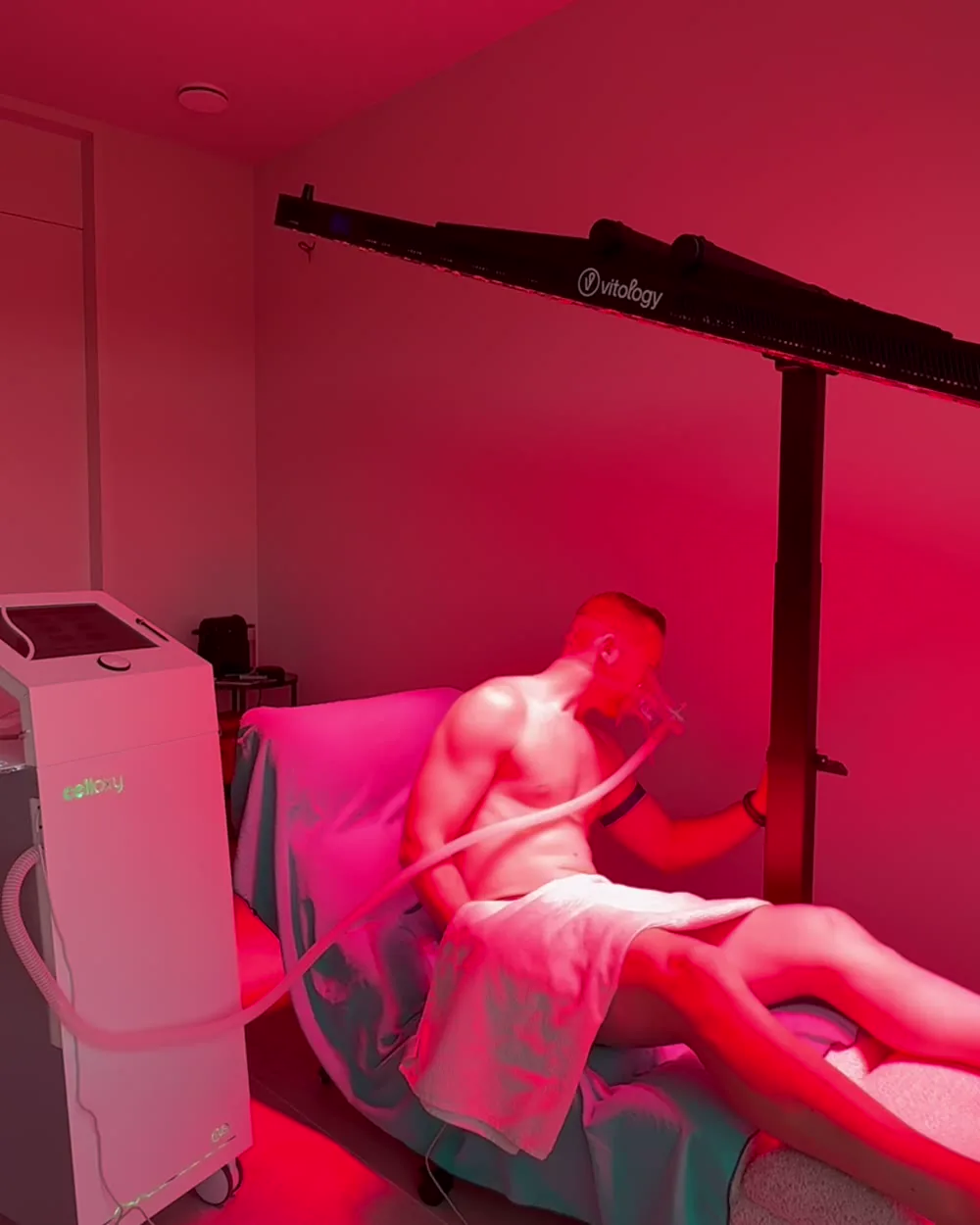 PBM red light therapie gecombineerd met een IHHT-sessie